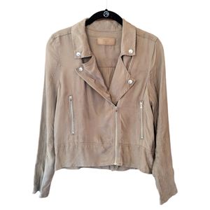 BlankNYC Brown Moto Jacket Womens XS Fall Edgy Date Night Sexy Casual
